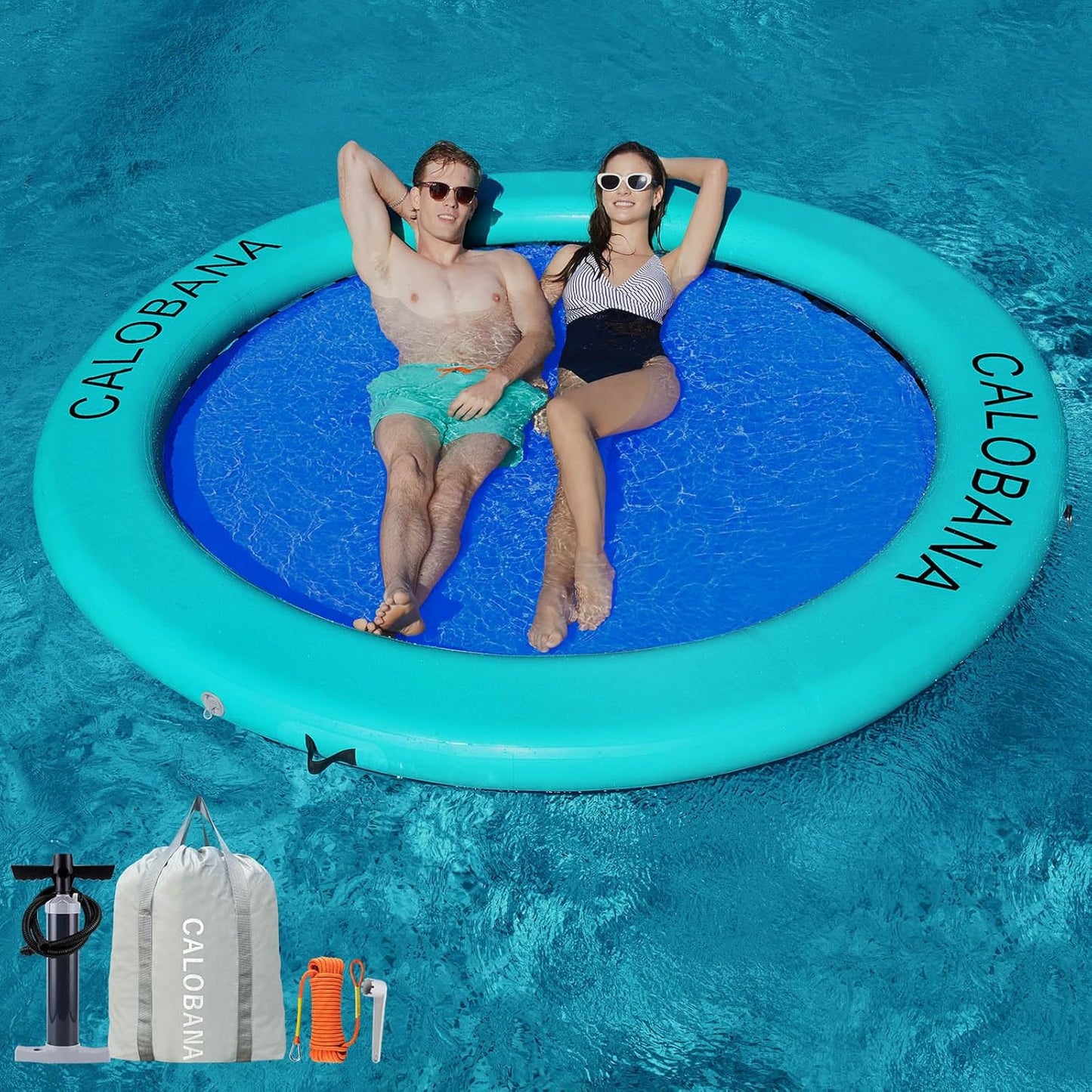 AT CALOBANA - Hamaca inflable redonda flotante para agua