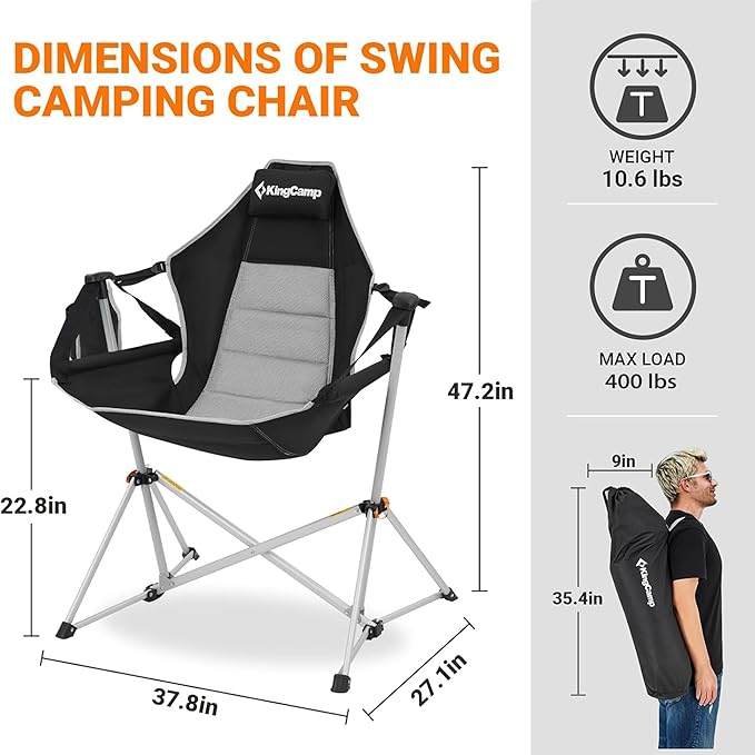 Swinging Portable Folding Camping Chairs