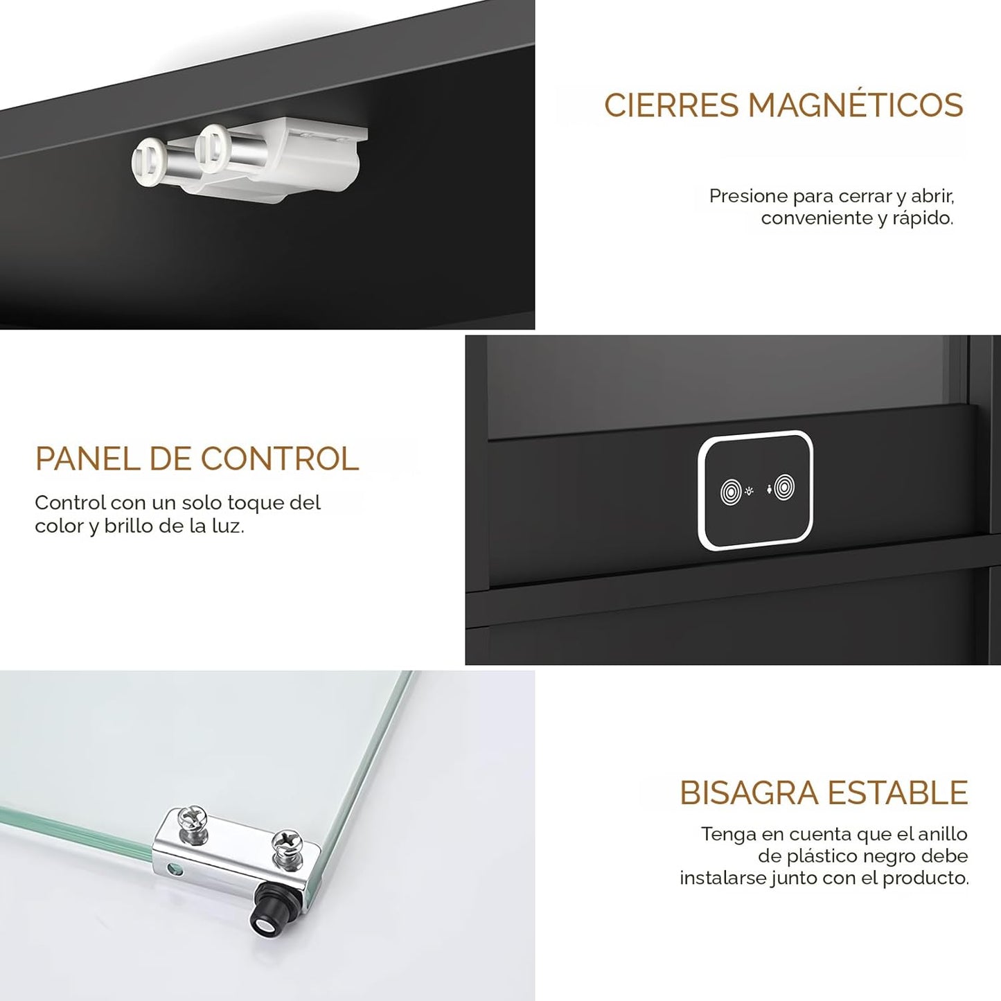 H Vitrina con puertas de cristal