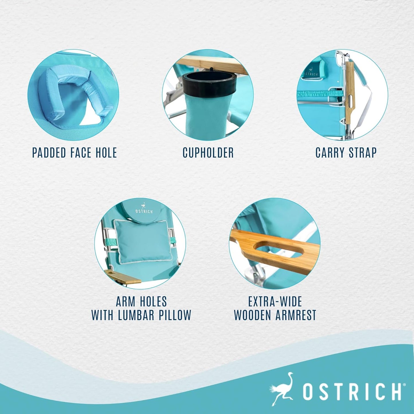 AN Ostrich Mochila 3N1 Silla - con bolsa enfriadora