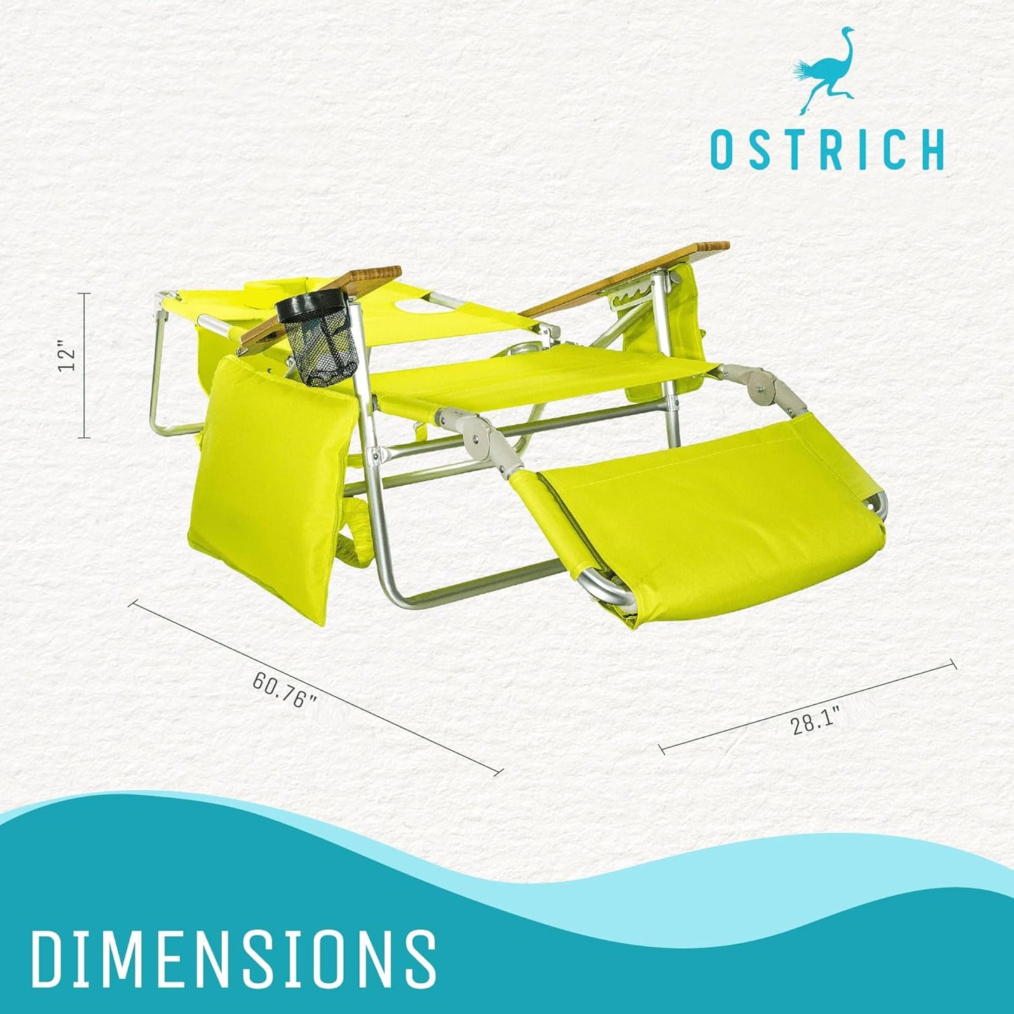 AB Ostrich Mochila 3N1 Silla - con bolsa enfriadora