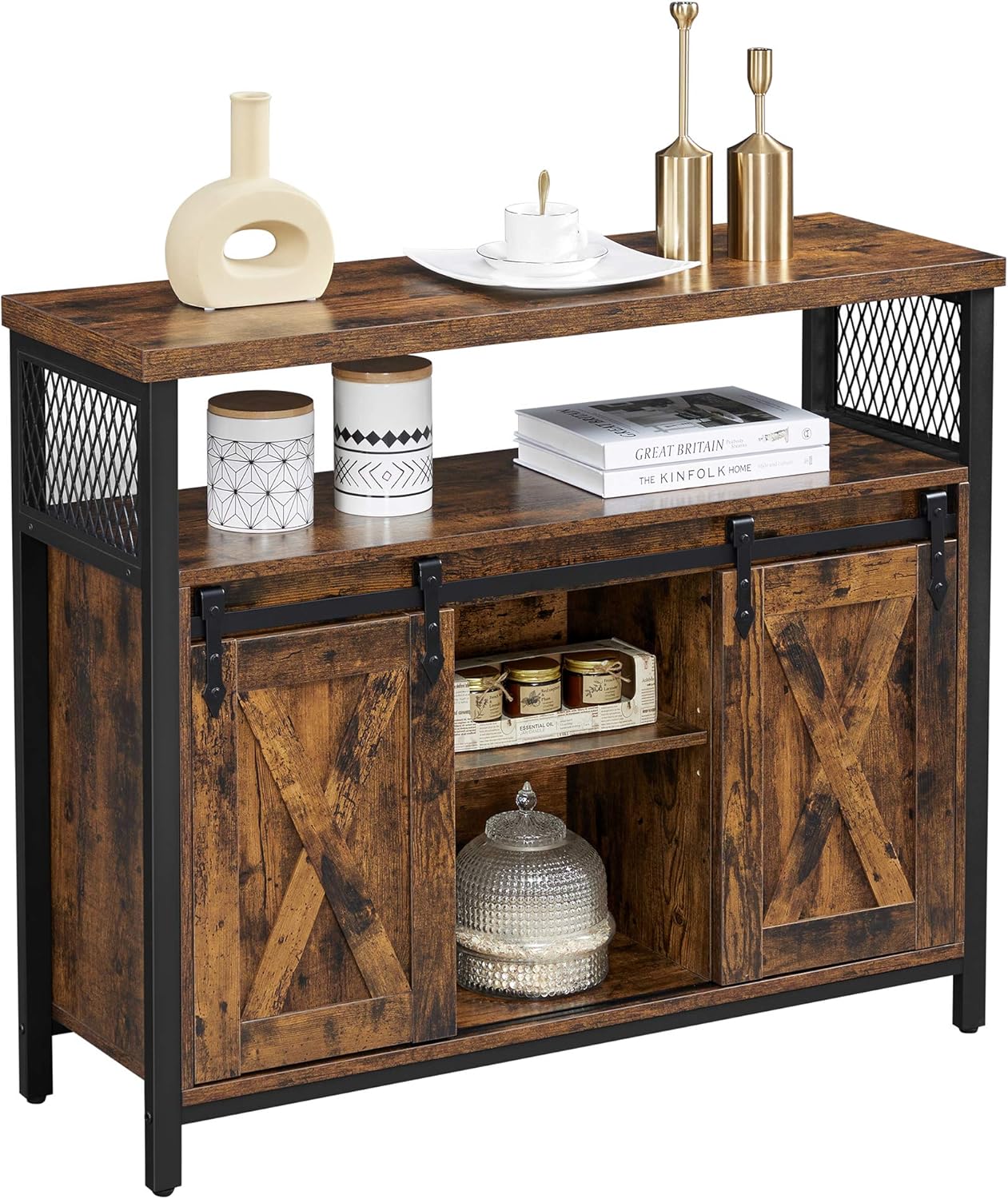 A VASAGLE Aparador, mueble de cocina, armario organizador