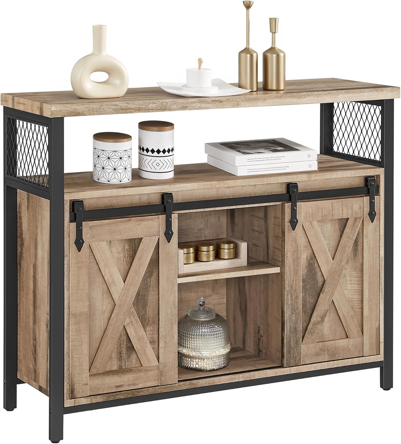 A VASAGLE Aparador, mueble de cocina, armario organizador