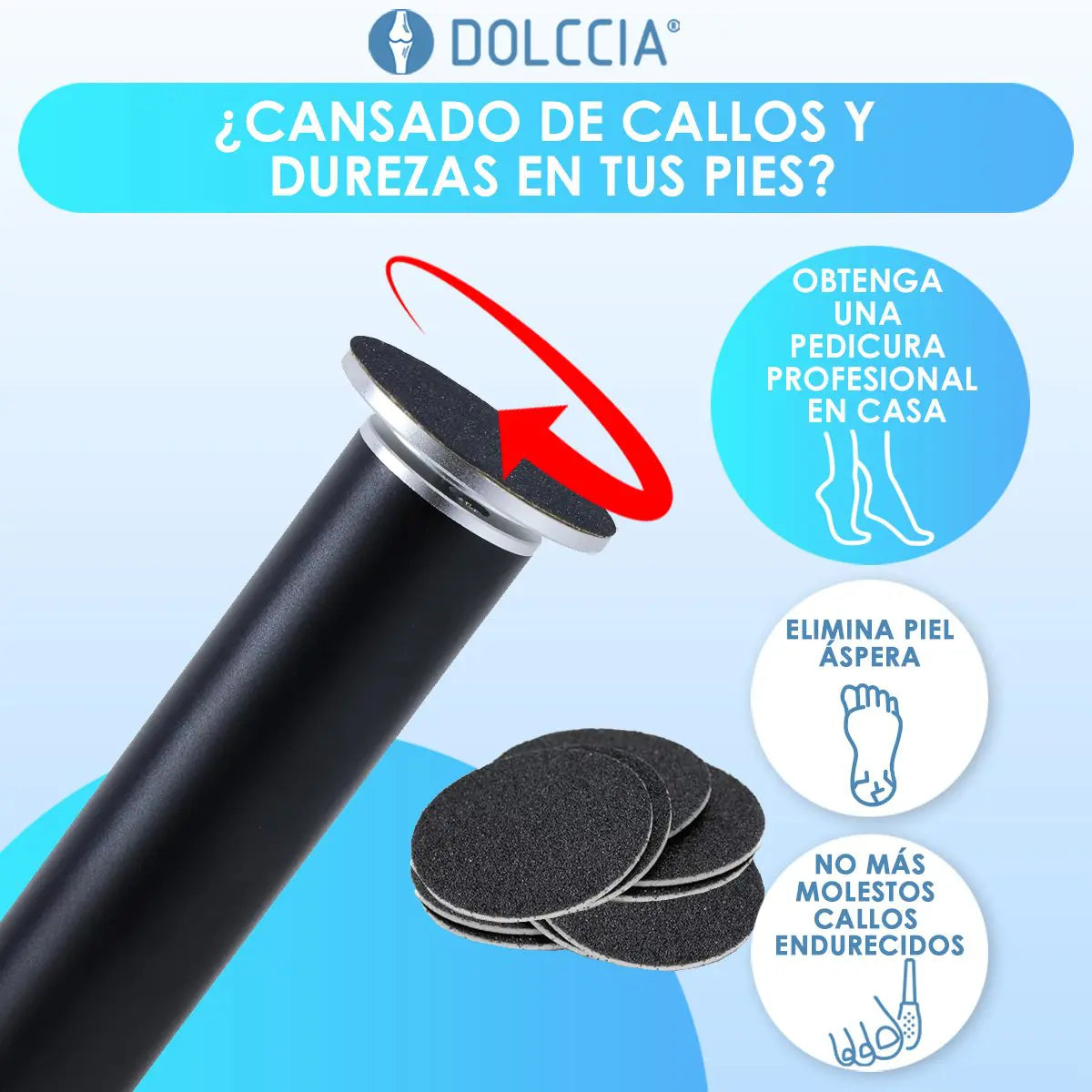 Emovedor eléctrico de callos de pies