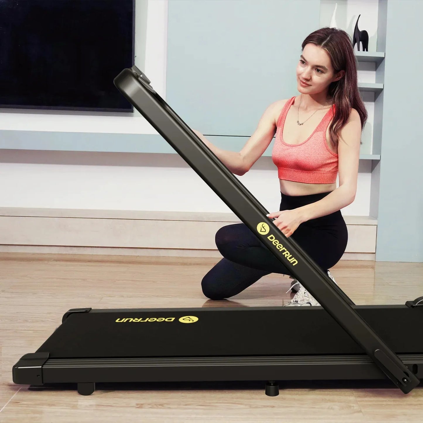 Treadmill™ Q1 Mini Cinta de Correr Plegable con Barra de Apoyo