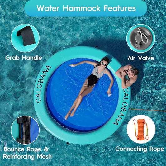 S CALOBANA - Hamaca inflable redonda flotante para agua