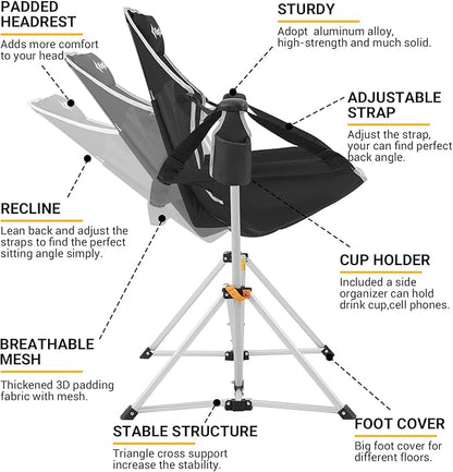 Swinging Portable Folding Camping Chairs