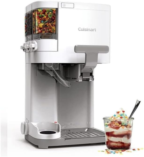 Máquina de mezcla para hacer un cuarto y medio de helado de crema Cuisinart ICE