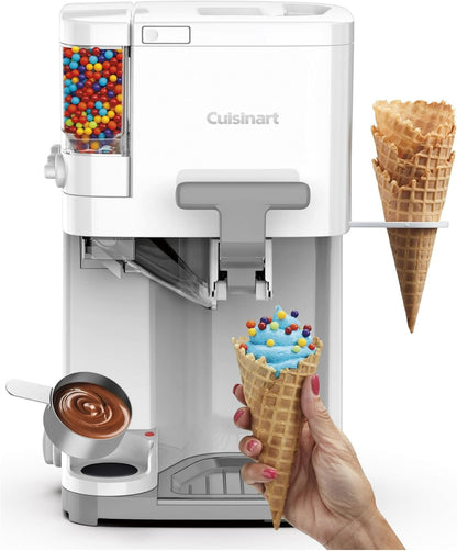 Máquina de mezcla para hacer un cuarto y medio de helado de crema Cuisinart ICE