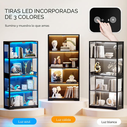 H Vitrina con puertas de cristal