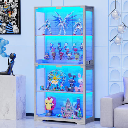 T Vitrina con puertas de cristal