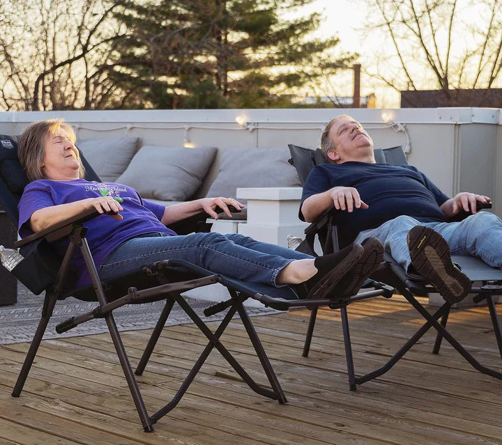 Silla reclinable portátil Timber Ridge con reposapiés