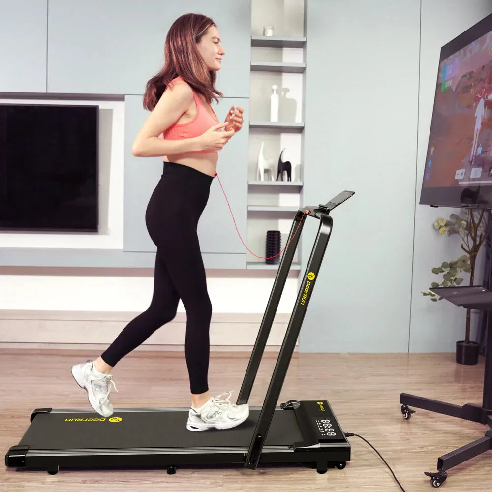 Treadmill™ Q1 Mini Cinta de Correr Plegable con Barra de Apoyo