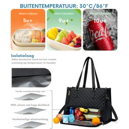 Zyra™ | Borsa 2 in 1 di lusso con scomparto refrigerato