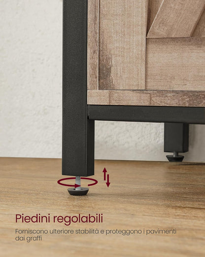A VASAGLE Aparador, mueble de cocina, armario organizador