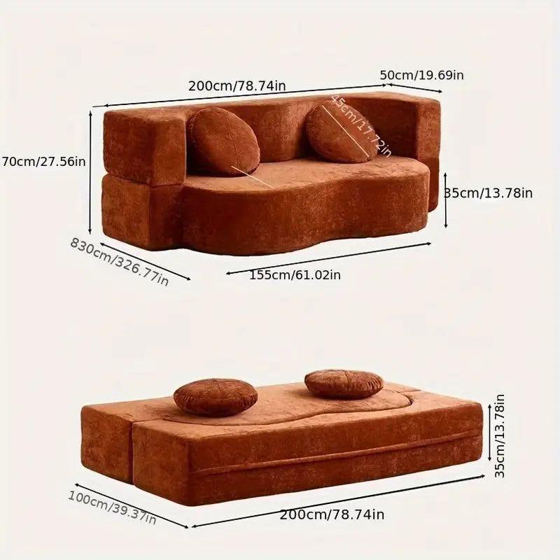 🛋️ A Sofá Cama Plegable 🧼 | Confort de Alta Densidad