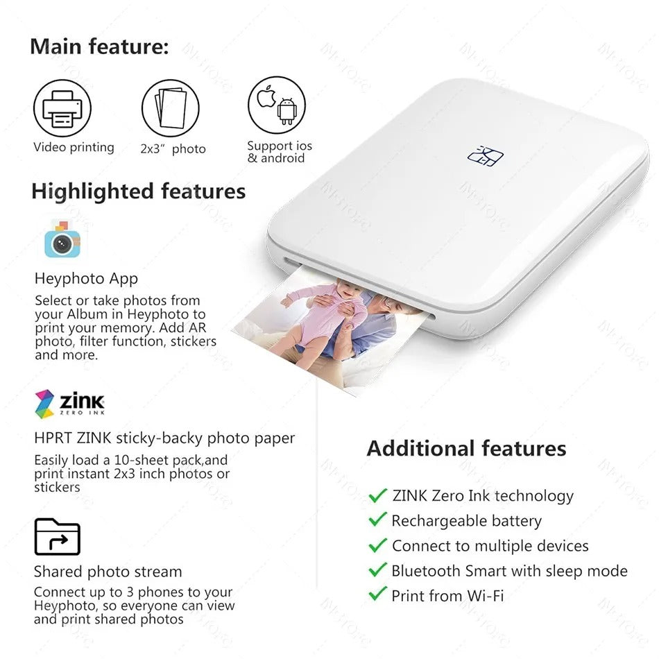 HStore T - Impresora fotográfica portátil inalámbrica
