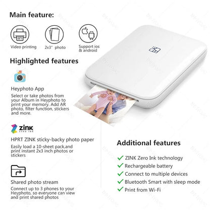 HStore T - Impresora fotográfica portátil inalámbrica